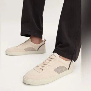 EUC Everlane The Tread-Bare Sneaker, Women's 10, Natural Canvas/Black